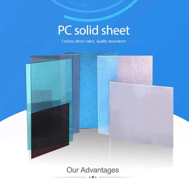 30m Rolls Plastic Polycarbonate Solid Sheet for Aluminium Canopy