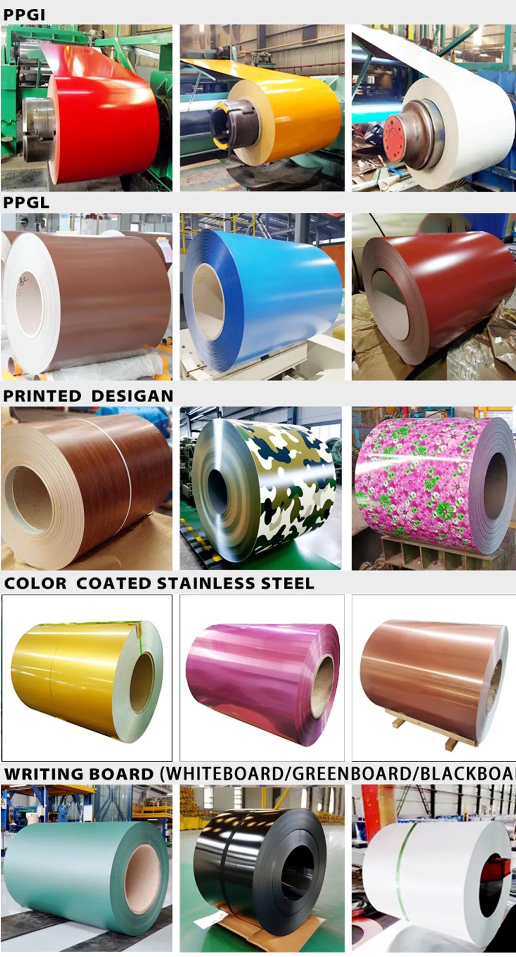 Color Coated Coil Color Coated Galvanized PPGI Steel Coils