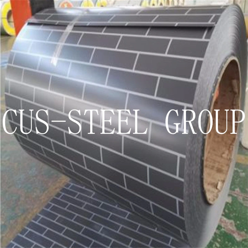 ASTM A792 Ral9003 PVC Plastic Film PPGL Prepainted Steel Coil for Sandwich Panel Roofing Sheet
